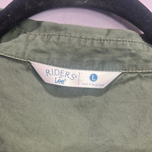 NWOT Riders by Lee Olive Green Dress size L - Picture 2 of 5